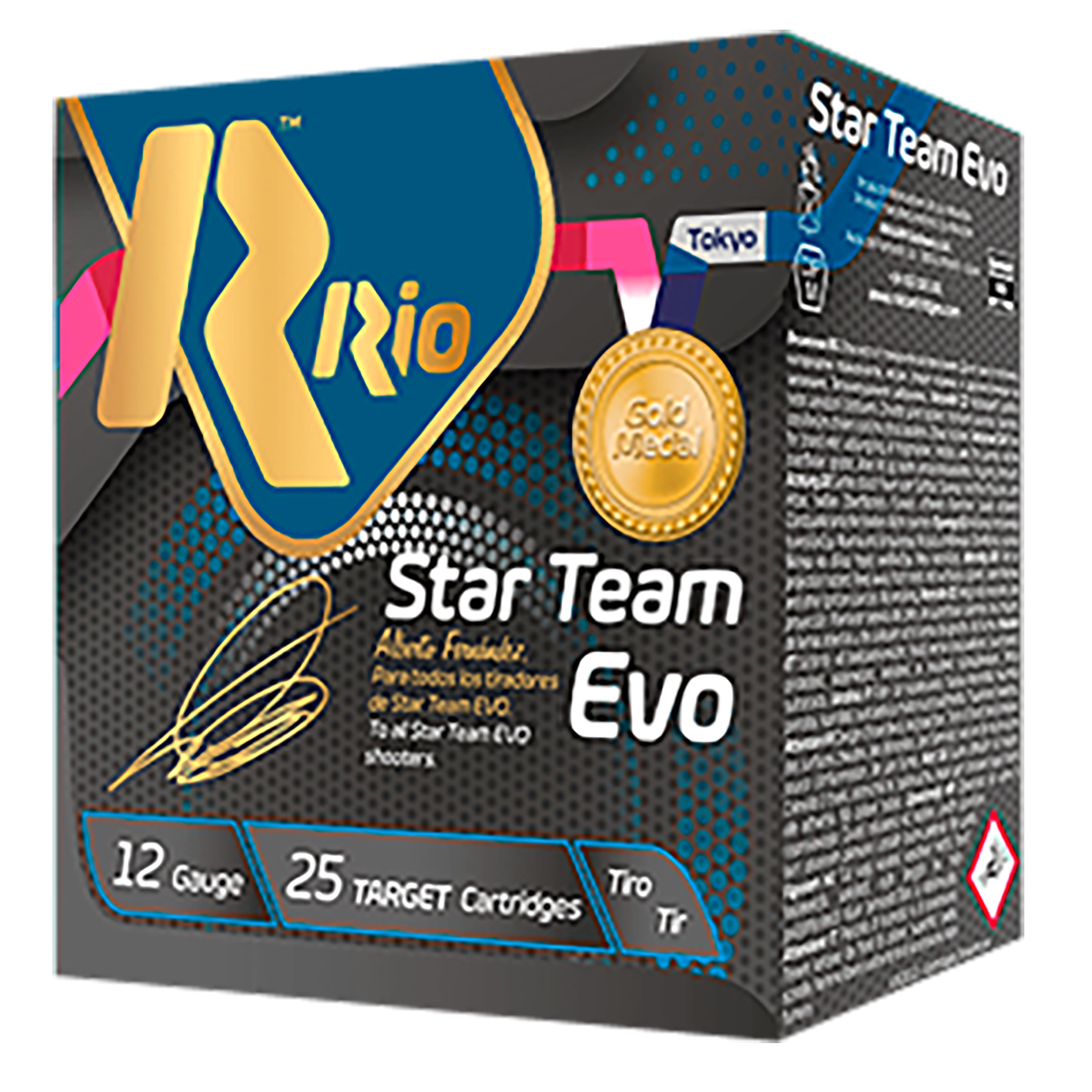 Rio Competition Target Load Star Team Shotshells STT28LT8, 12 Gauge, 2-3/4", 1 oz, 1200 fps, #8 Shot, 25 Rd/bx
