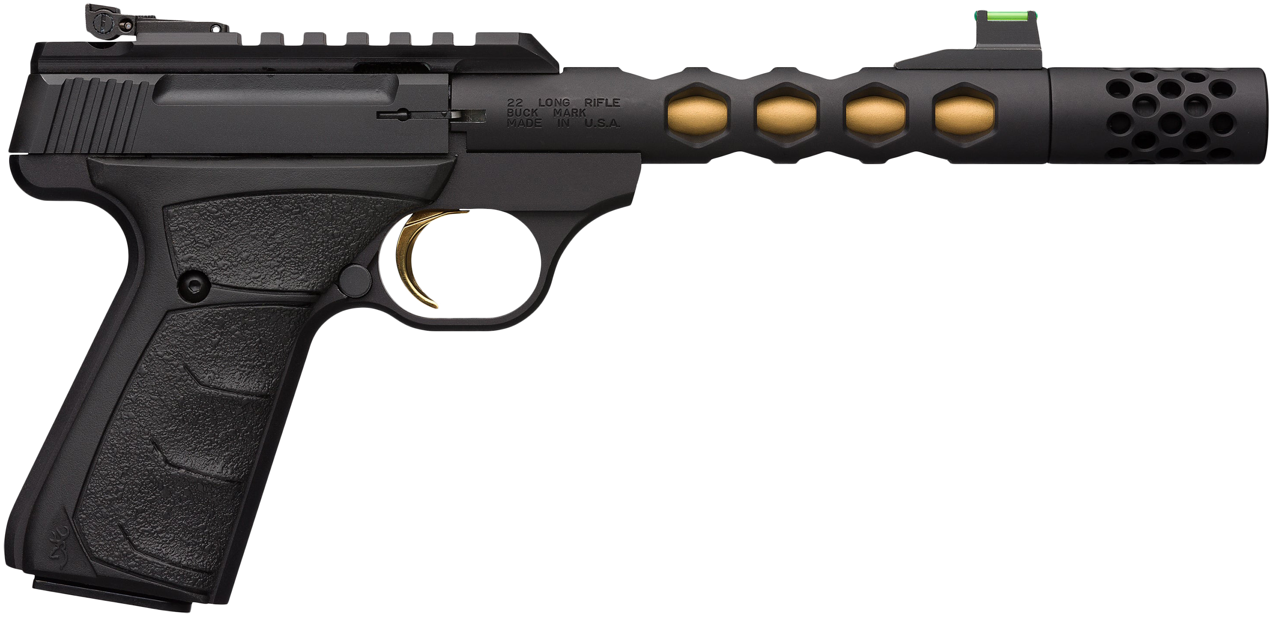 Browning Buck Mark Plus Pistol 051573490, 22 LR, 5.90", Black Ultragrip FX, Black Finish, 10 Rds
