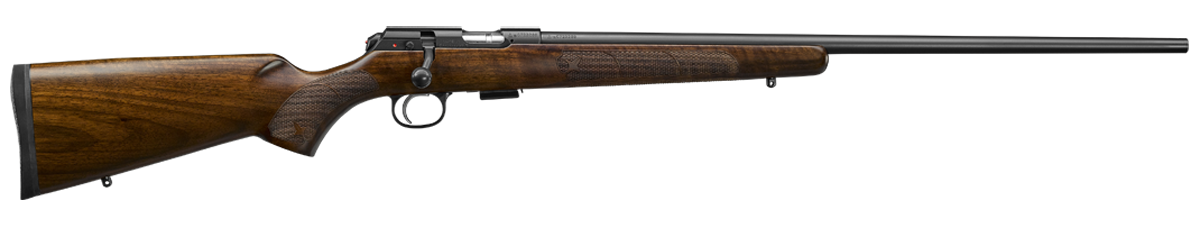 CZ-USA CZ 457 American Bolt Action Rifle 02312, 17 HMR, 24", American Style Stock, Blued, 5 Rds