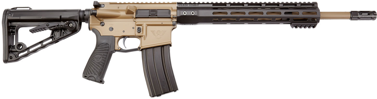 Wilson Combat Protector Carbine Rifle TRPC556CT, 5.56 NATO, 16.25 in, Collapsible Stock, Tan Finish, 30 Rd