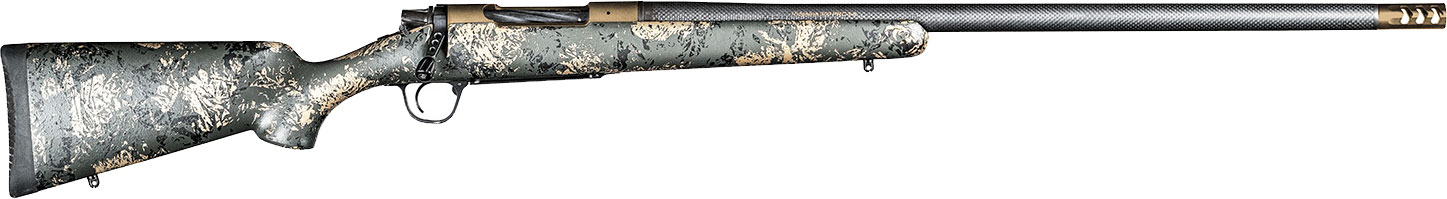 Christensen Arms Ridgeline FFT Rifle 801-06191-00, 6.5 PRC 20" Green with Black/Tan Accents, Burnt Bronze Cerakote, 3Rd