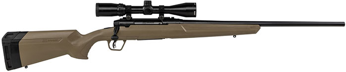 Savage Axis II XP Scope Package Rifle 57174, 308 Win, 22", FDE Synthetic Stock, Matte Black Finish, 4 Rds