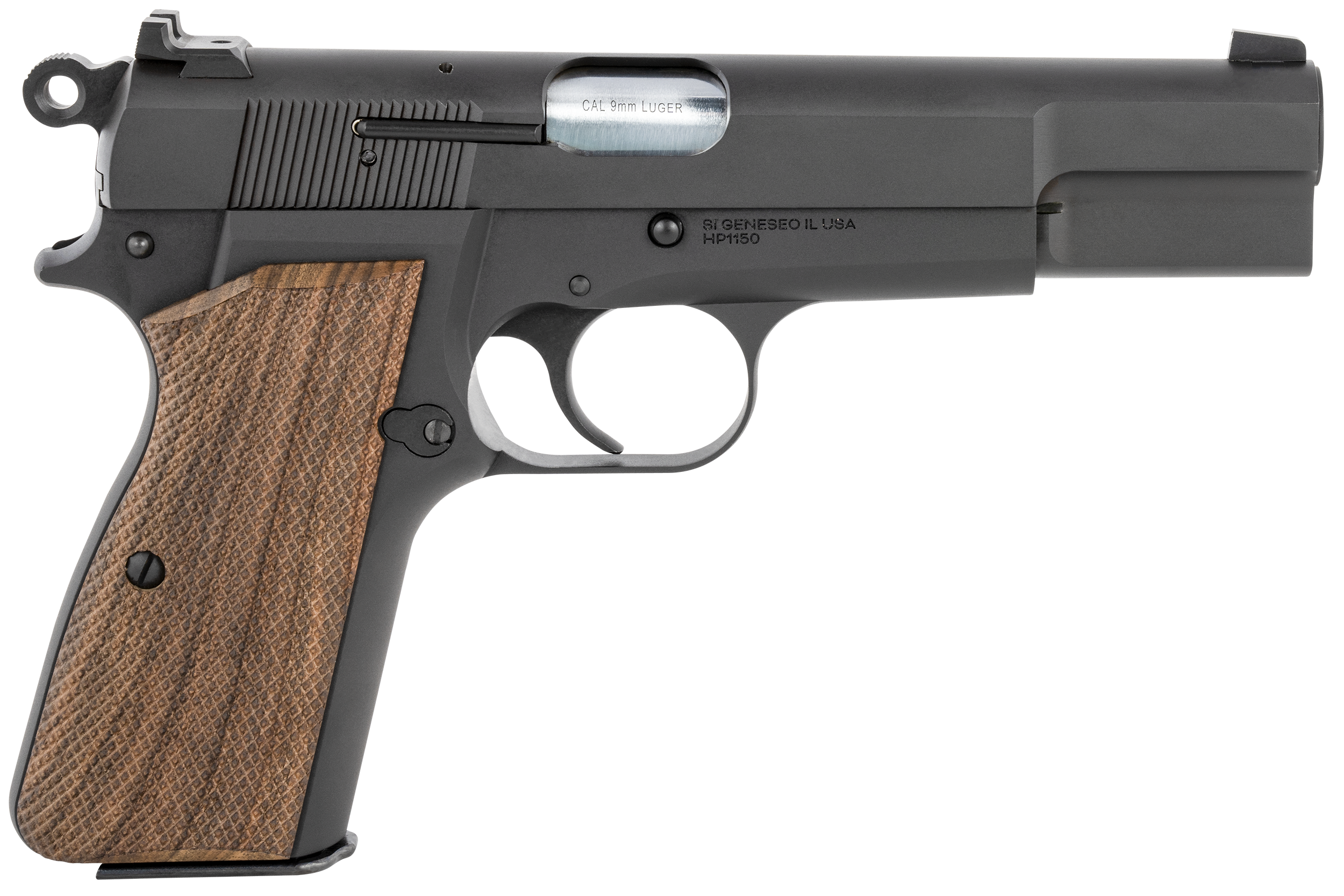 Springfield SA-35 Pistol HP9201, 9mm, 4.7", Wood Grips, Matte Blued Finish, 15 Rds