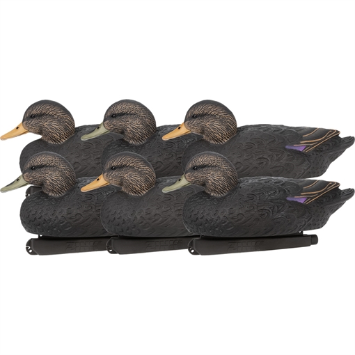 Zink Calls Zink Floater Duck Decoys Black Ducks 6 pk. ZNK-ZNKDYBLK