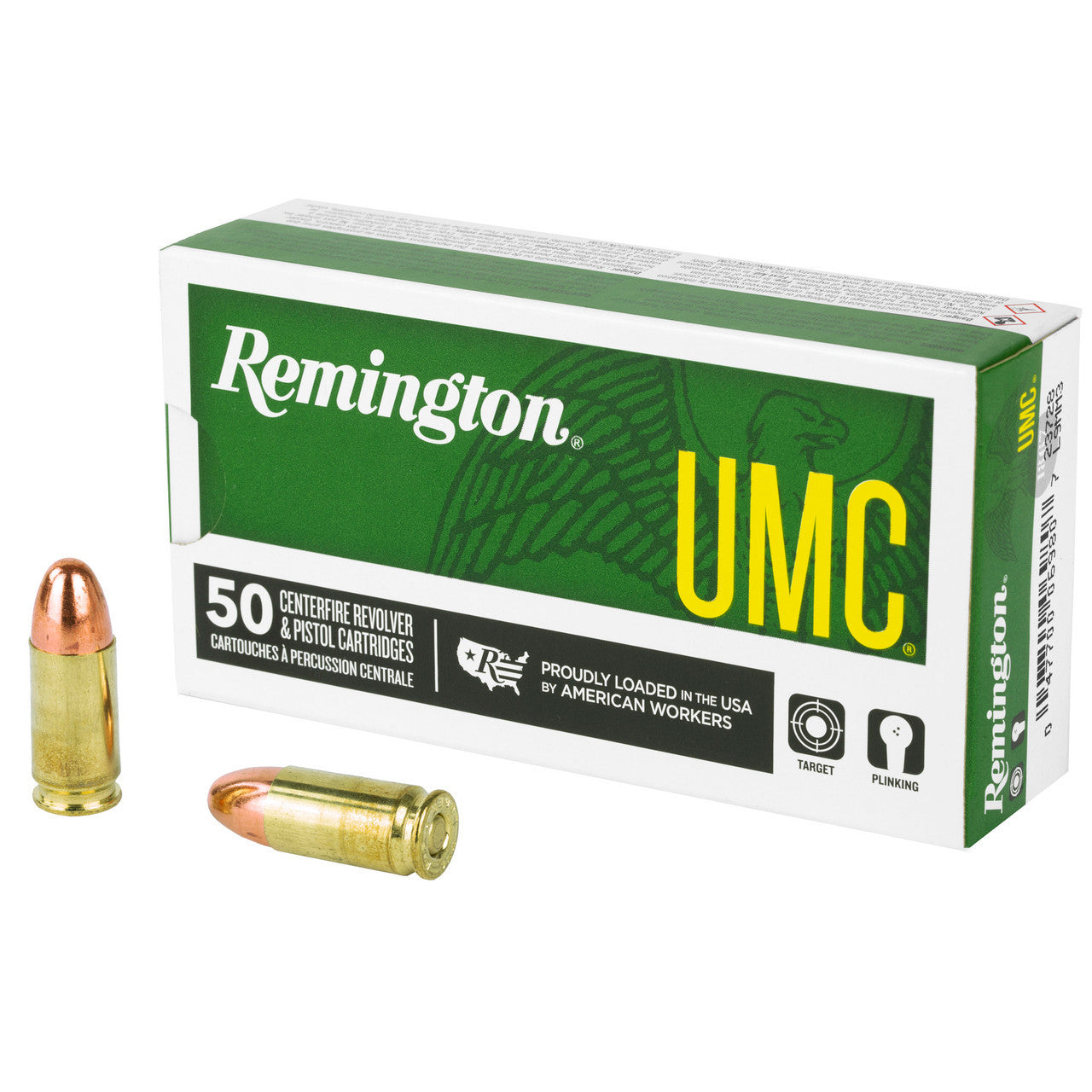 Remington UMC Full Metal Jacket 115 Grain 9mm Luger/Parabellum 1145 fps