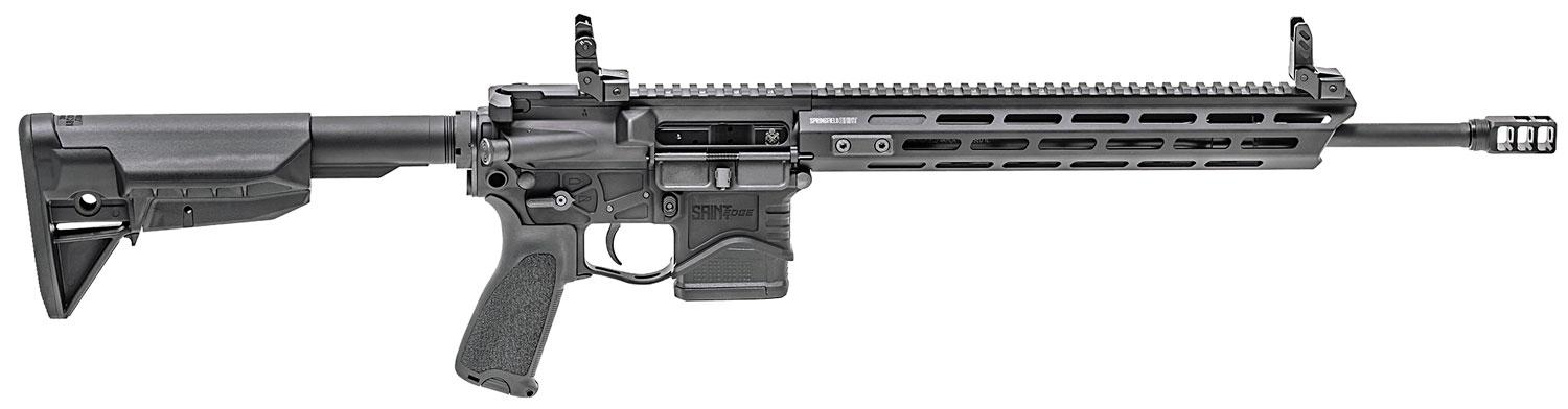 Springfield SAINT Edge Rifle STE916556BLC, 5.56x45mm NATO, 16", Adj. Stock, Black Hardcoat Anodized, 10 Rds
